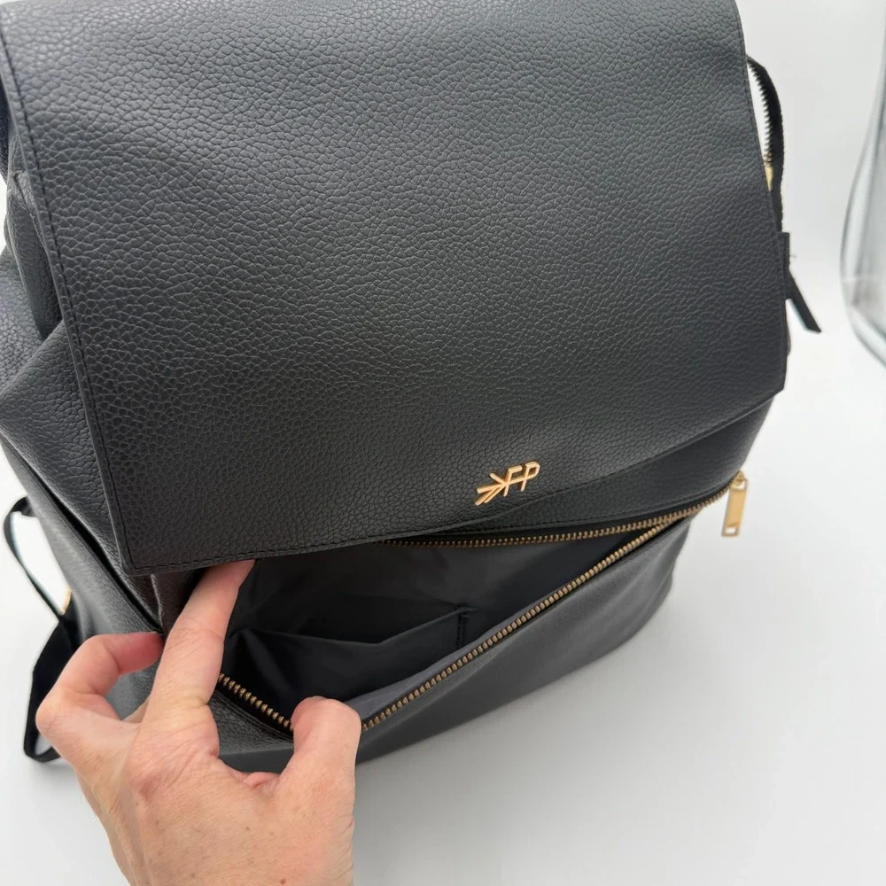 Freshly Picked Convertible Classic Diaper Bag II Backpack Large Vegan Leather - Picture 3 of 10